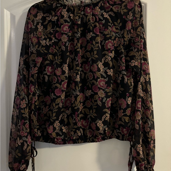 Loft tie-hem floral blouse - Picture 7 of 7